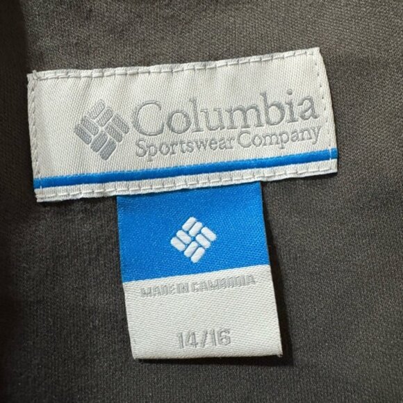 Columbia Grey Pattern Design Spring Fall Lined Waterproof Breathable Jacket Coat - Picture 2 of 12